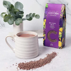 Cocoba Chocolate Hot Chocolate Flakes>Belgian Milk Drinking Chocolate Flakes
