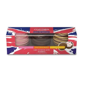 Cocoba Chocolate Hot Chocolate Bombs>Best Of British Hot Chocolate Bombes (3 Bombes)