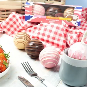 Cocoba Chocolate Best Of British>Best Of British Hot Chocolate Bombes (3 Bombes)