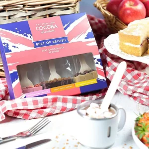 Cocoba Chocolate Hot Chocolate Spoons>Best Of British Hot Chocolate Spoon Set (3 Spoons)