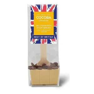 Cocoba Chocolate Hot Chocolate Spoons>Best Of British Millionaire'S Shortbread Hot Chocolate Spoon