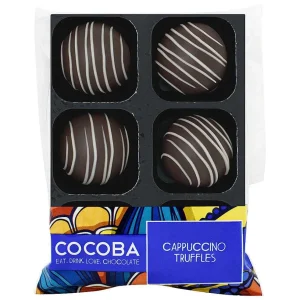 Cocoba Chocolate Toppings>Cappuccino Chocolate Truffles (6 Truffles)