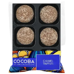 Cocoba Chocolate Toppings>Caramel Truffles (6 Truffles)