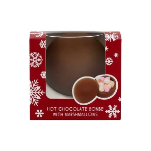 Cocoba Chocolate Hot Chocolate Bombs>Christmas Hot Chocolate Bombe In A Box (Single)