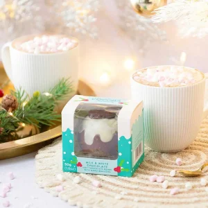 Cocoba Chocolate Hot Chocolate Bombs>Christmas Pudding Hot Chocolate Bombe (Single)