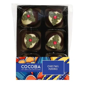 Cocoba Chocolate Toppings>Christmas Pudding Truffles (6 Truffles)