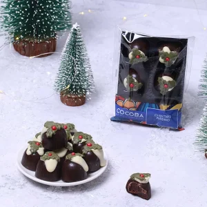 Cocoba Chocolate Chocolate Truffle Trays>Christmas Pudding Truffles (6 Truffles)
