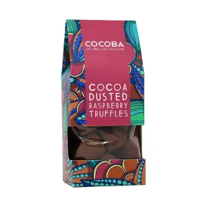 Cocoba Chocolate Toppings>Cocoa Dusted Raspberry Truffles