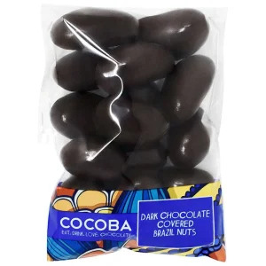 Cocoba Chocolate Toppings>Dark Chocolate Covered Brazil Nuts Bag
