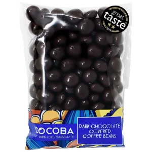Cocoba Chocolate Toppings>Dark Chocolate Covered Coffee Beans Bag