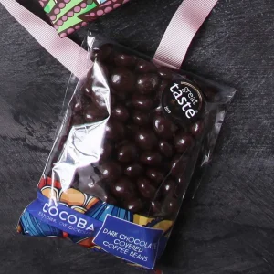 Cocoba Chocolate Toppings>Dark Chocolate Covered Coffee Beans Bag