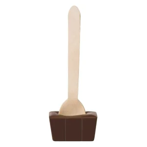 Cocoba Chocolate Hot Chocolate Spoons>53% Dark Chocolate Hot Chocolate Spoon
