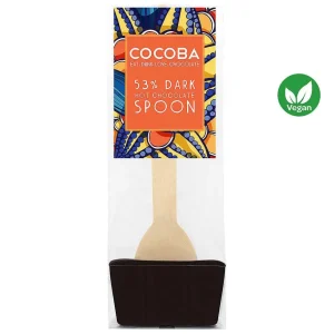 Cocoba Chocolate Hot Chocolate Spoons>53% Dark Chocolate Hot Chocolate Spoon