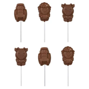 Cocoba Chocolate Party Bag Fillers>Farmyard Lollipop Multipack (6 Lollipops)