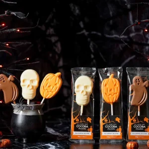 Cocoba Chocolate Toppings>Halloween Lollipop Multipack (6 Lollipops)