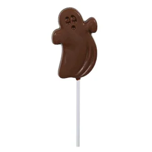 Cocoba Chocolate Party Bag Fillers>Halloween Milk Chocolate Ghost Lollipop
