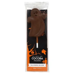 Cocoba Chocolate Novelty Chocolate>Halloween Milk Chocolate Ghost Lollipop