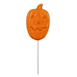 Cocoba Chocolate Party Bag Fillers>Halloween Orange Chocolate Pumpkin Lollipop