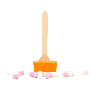 Cocoba Chocolate Hot Chocolate Spoons>Halloween Orange Hot Chocolate Spoon With Marshmallows