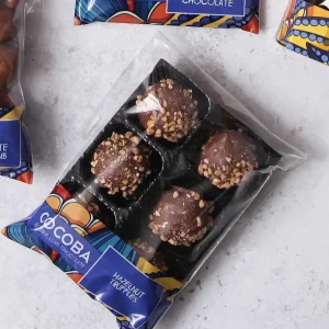 Cocoba Chocolate Toppings>Hazelnut Chocolate Truffles (6 Truffles)