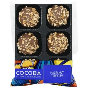 Cocoba Chocolate Toppings>Hazelnut Chocolate Truffles (6 Truffles)