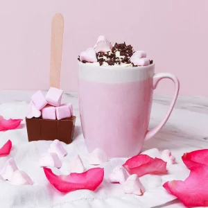 Cocoba Chocolate Hot Chocolate Spoons>Heart Marshmallow Hot Chocolate Spoon Gift Set (3 Spoons)