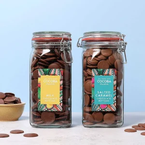 Cocoba Chocolate Chocolate Button Jars>Milk Chocolate Buttons Jar
