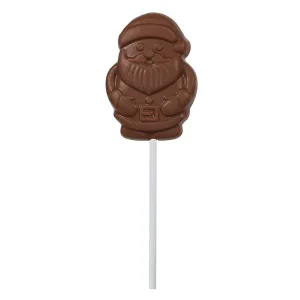 Cocoba Chocolate Party Bag Fillers>Milk Chocolate Santa Lollipop