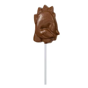 Cocoba Chocolate Toppings>Milk Chocolate Stegosaurus Lollipop With Sprinkles