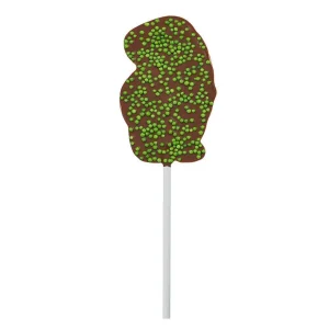 Cocoba Chocolate Chocolate Lollipops>Milk Chocolate T-Rex Lollipop With Sprinkles