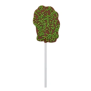 Cocoba Chocolate Novelty Chocolate>Milk Chocolate Triceratops Lollipop With Sprinkles