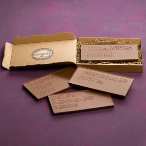 Cocoba Chocolate Novelty Chocolate>Personalised Engraved Chocolate Bar