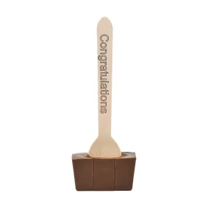 Cocoba Chocolate Hot Chocolate Spoons>Personalised Milk Hot Chocolate Spoon