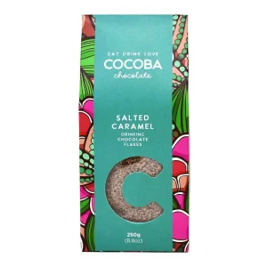 Cocoba Chocolate Hot Chocolate Flakes>Salted Caramel Drinking Chocolate Flakes