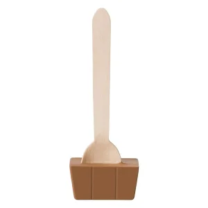 Cocoba Chocolate Hot Chocolate Spoons>Salted Caramel Hot Chocolate Spoon