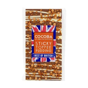 Cocoba Chocolate Best Of British>Sticky Toffee Pudding Chocolate Bar