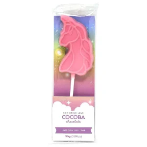 Cocoba Chocolate Chocolate Lollipops>Unicorn Lollipop Multipack (6 Lollipops)