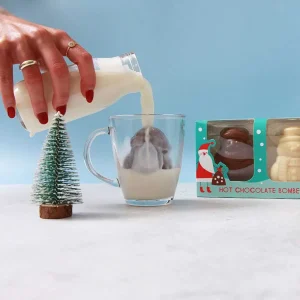 Cocoba Chocolate Hot Chocolate Bombs>Vegan Christmas Character Hot Chocolate Bombe With Mini Marshmallows
