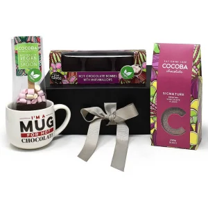 Cocoba Chocolate Hot Chocolate Spoons>Vegan Luxury Hot Chocolate Gift Set