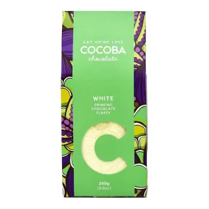 Cocoba Chocolate Toppings>White Drinking Chocolate Flakes