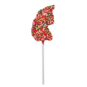Cocoba Chocolate Toppings>White Unicorn Lollipop With Sprinkles